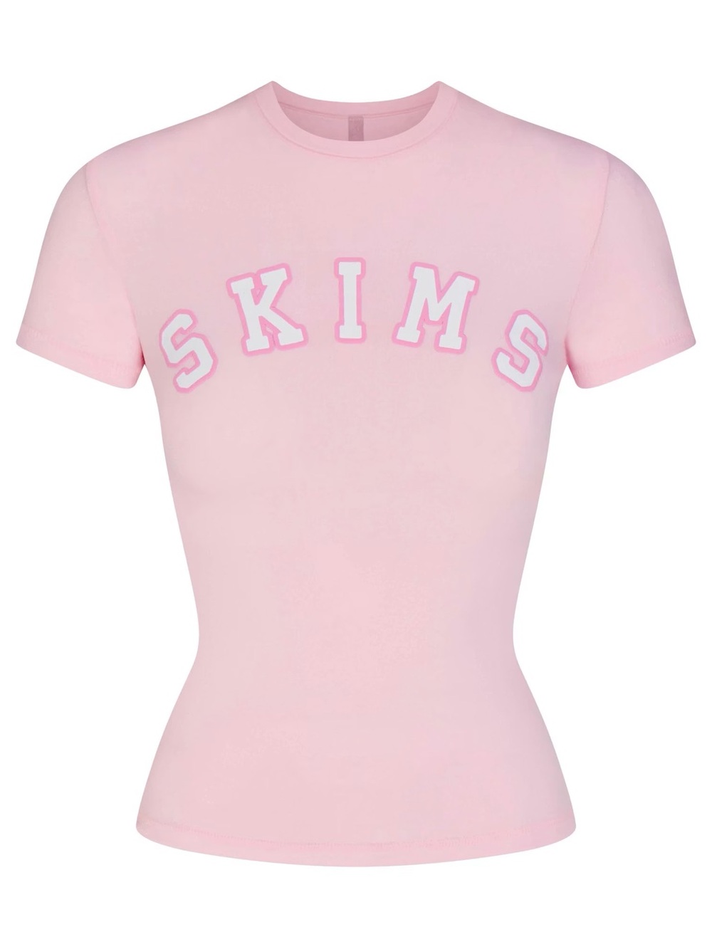 Skims Cotton Jersey Pink Tee